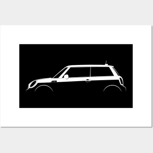 Mini Cooper (R56) Silhouette Posters and Art